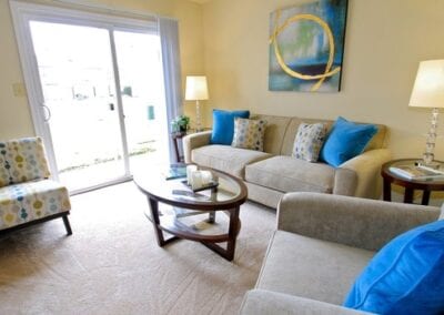the henley townhomes living room 2